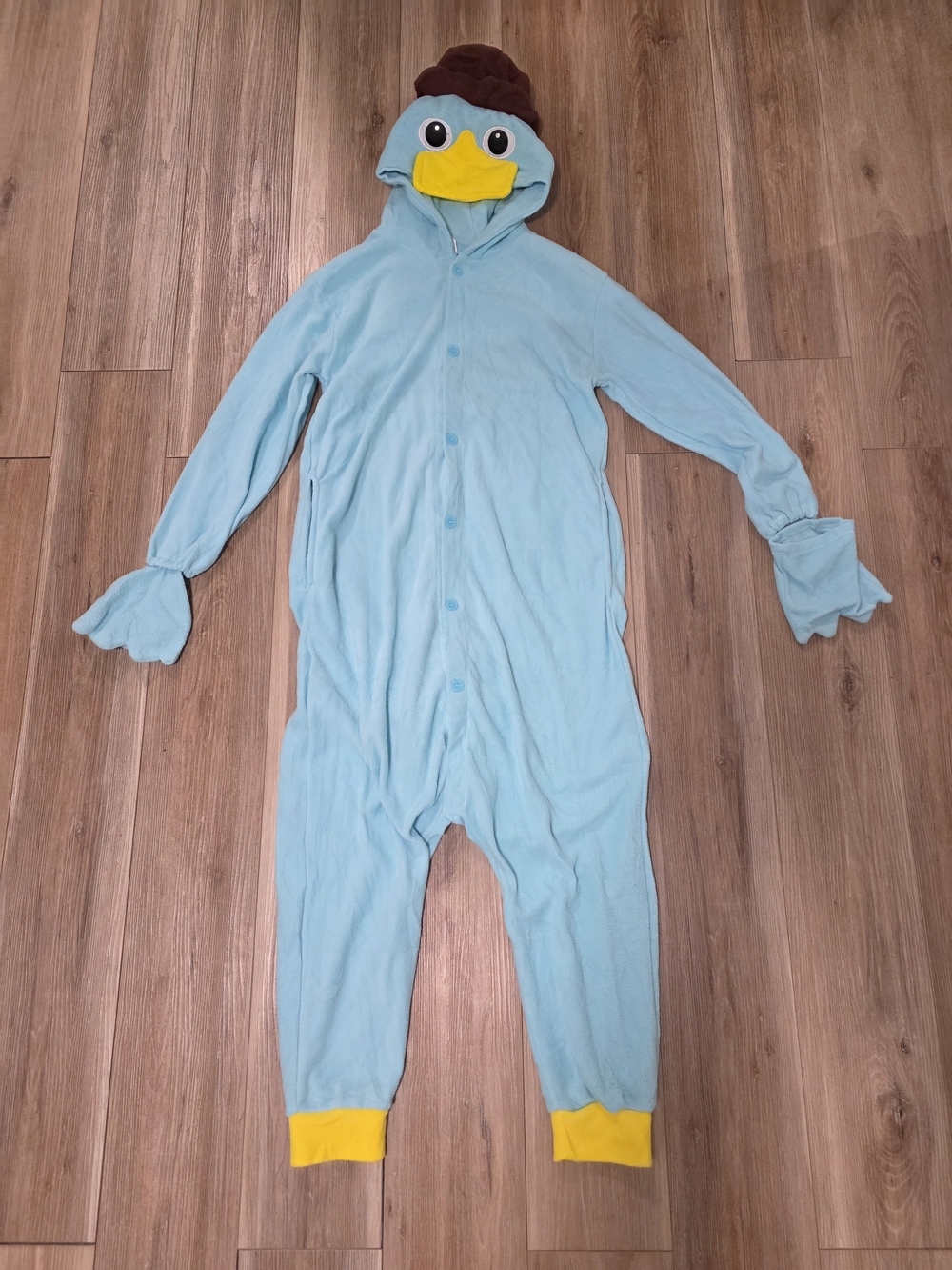 Perry the Platypus Pajamas Costume Medium